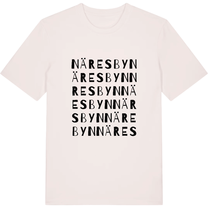 Näresbyn ordlek t-shirt – t-shirt från PinShirt