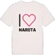 Jag älskar Narsta t-shirt stort tryck