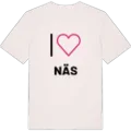 Jag älskar Näs t-shirt stort tryck