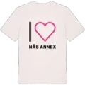 Jag älskar Näs Annex t-shirt stort tryck