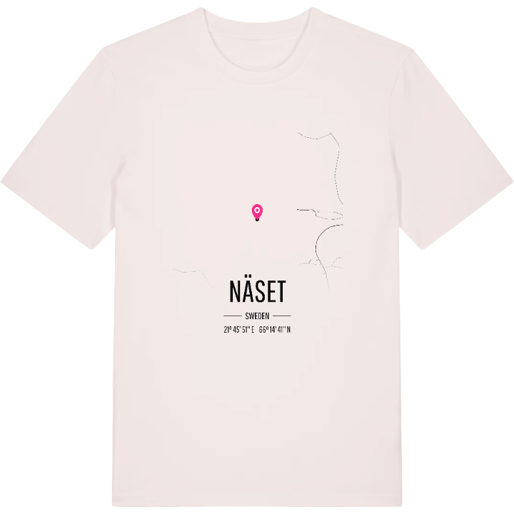 Näset karta t-shirt – t-shirt från PinShirt