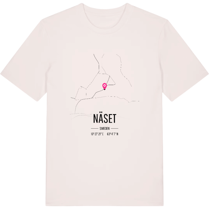 Näset karta t-shirt – t-shirt från PinShirt