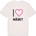 Jag älskar Näset t-shirt stort tryck