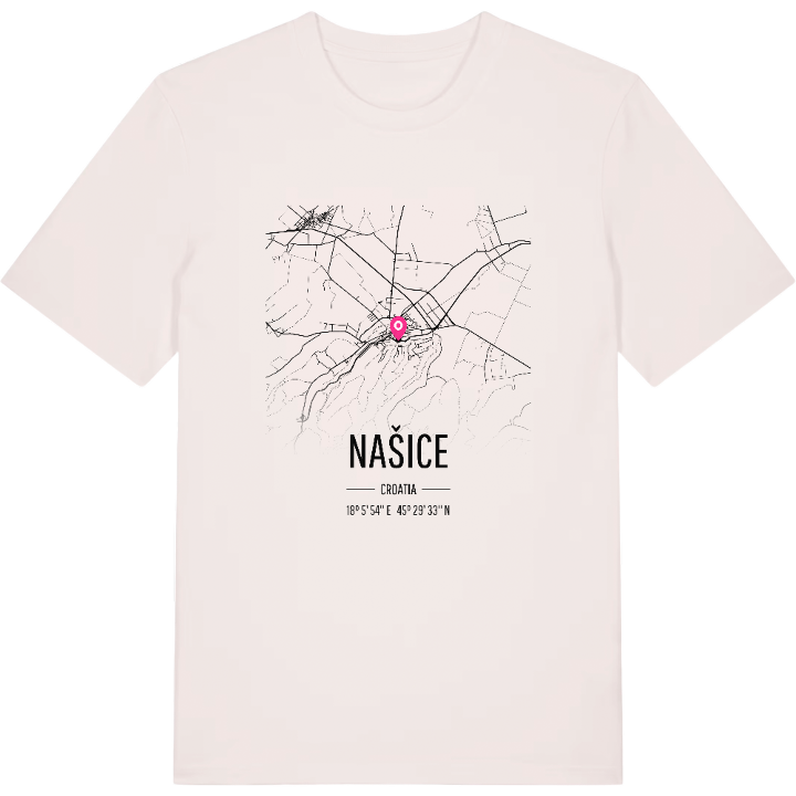 Našice karta t-shirt – t-shirt från PinShirt