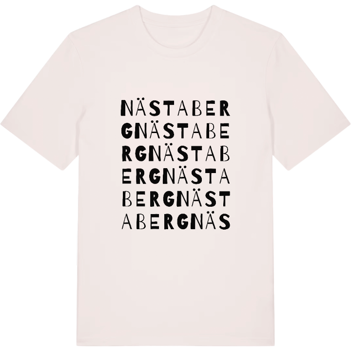 Nästaberg ordlek t-shirt – t-shirt från PinShirt