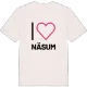 Jag älskar Näsum t-shirt stort tryck