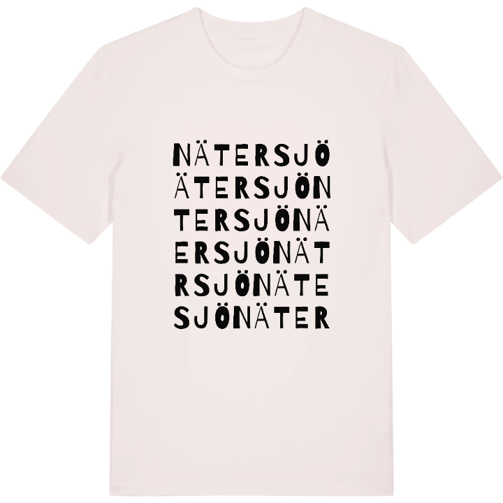 Nätersjö ordlek t-shirt – t-shirt från PinShirt