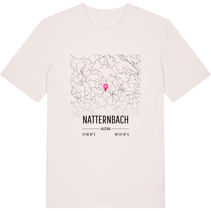 Natternbach karta t-shirt – t-shirt från PinShirt