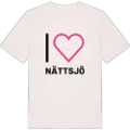 Jag älskar Nättsjö t-shirt stort tryck