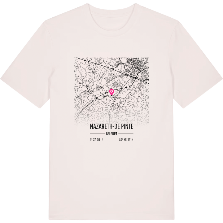 Nazareth-De Pinte karta t-shirt – t-shirt från PinShirt