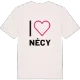 Jag älskar Nécy t-shirt stort tryck