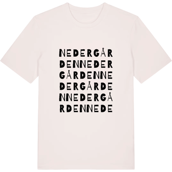 Nedergården ordlek t-shirt – t-shirt från PinShirt