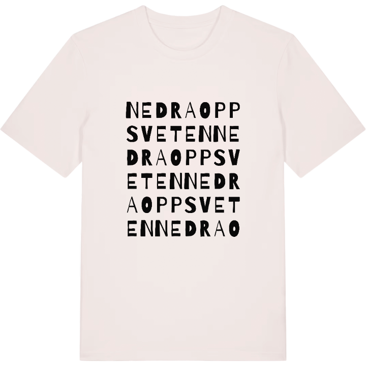 Nedra Oppsveten ordlek t-shirt – t-shirt från PinShirt