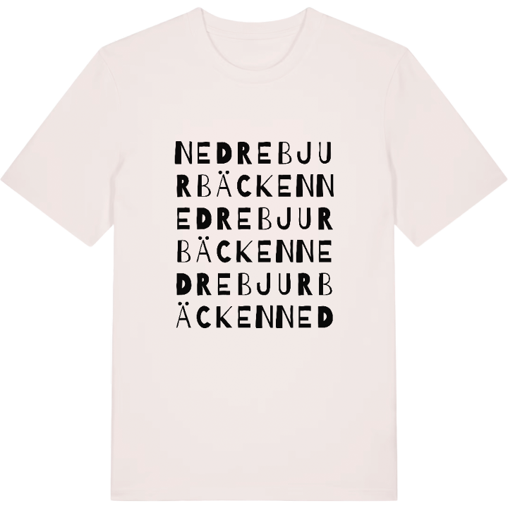 Nedre Bjurbäcken ordlek t-shirt – t-shirt från PinShirt