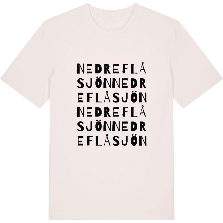 Nedre Flåsjön ordlek t-shirt – t-shirt från PinShirt