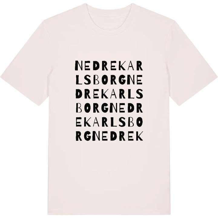Nedre Karlsborg ordlek t-shirt – t-shirt från PinShirt