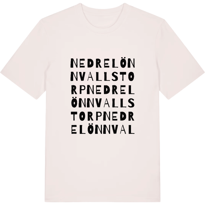 Nedre Lönnvallstorp ordlek t-shirt – t-shirt från PinShirt