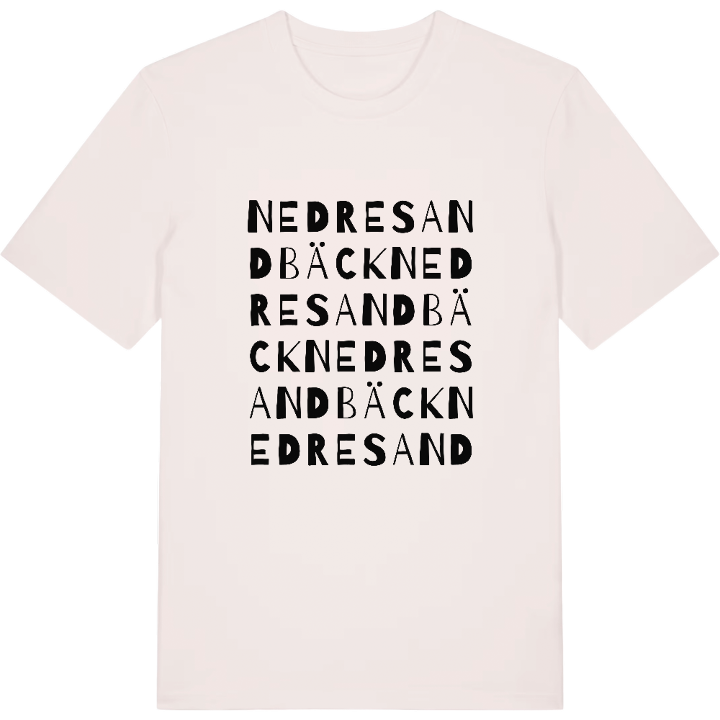 Nedre Sandbäck ordlek t-shirt – t-shirt från PinShirt