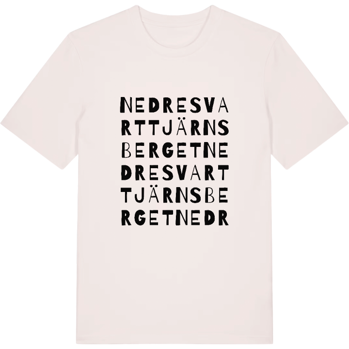 Nedre Svarttjärnsberget ordlek t-shirt – t-shirt från PinShirt