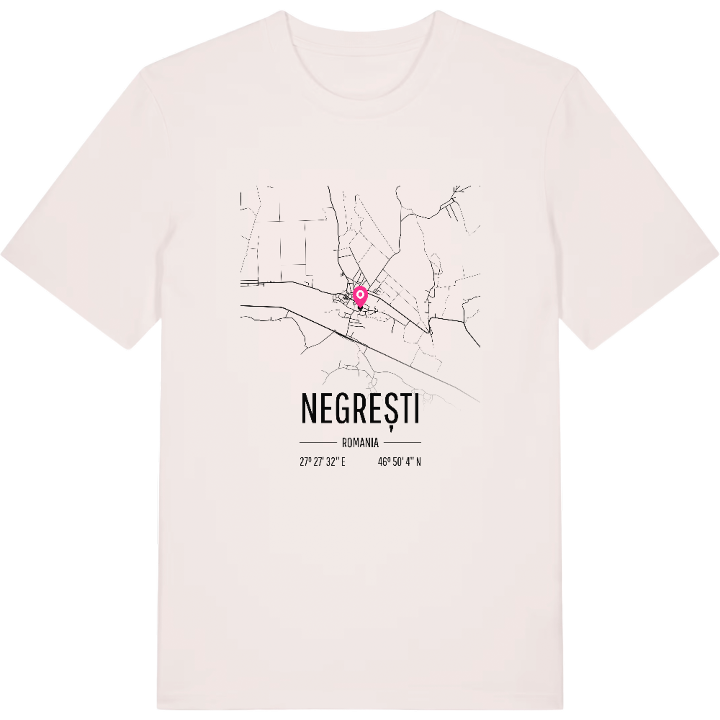 Negrești karta t-shirt – t-shirt från PinShirt
