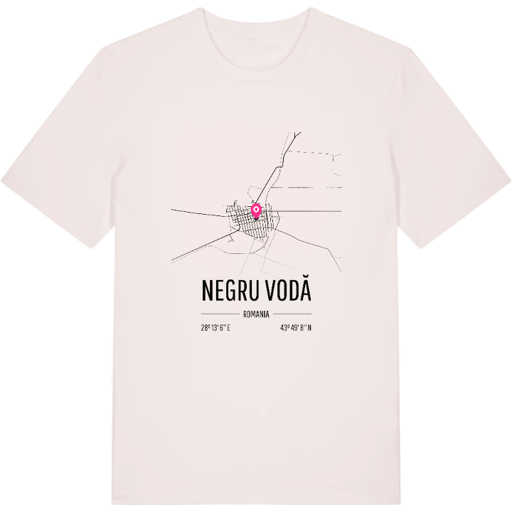 Negru Vodă karta t-shirt – t-shirt från PinShirt