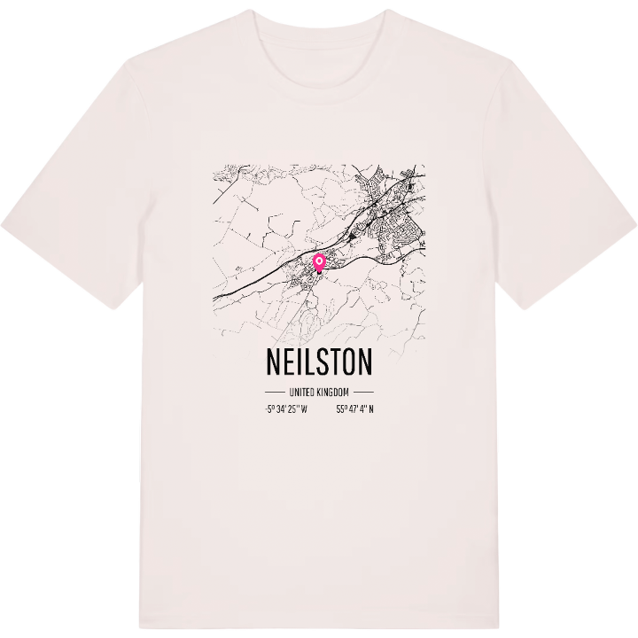 Neilston karta t-shirt – t-shirt från PinShirt