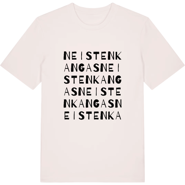 Neistenkangas ordlek t-shirt – t-shirt från PinShirt