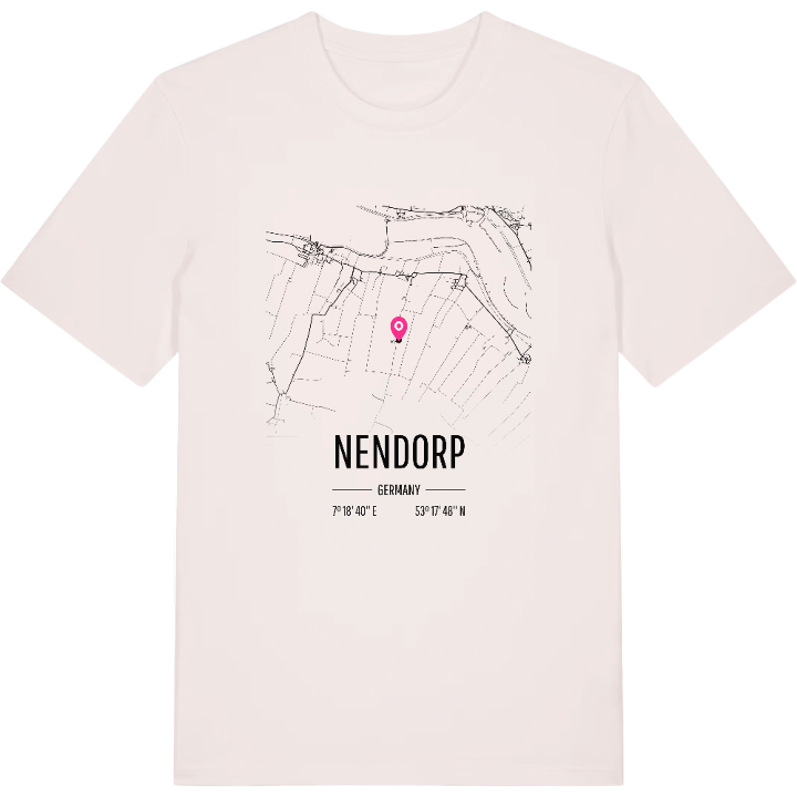 Nendorp karta t-shirt – t-shirt från PinShirt