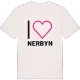 Jag älskar Nerbyn t-shirt stort tryck