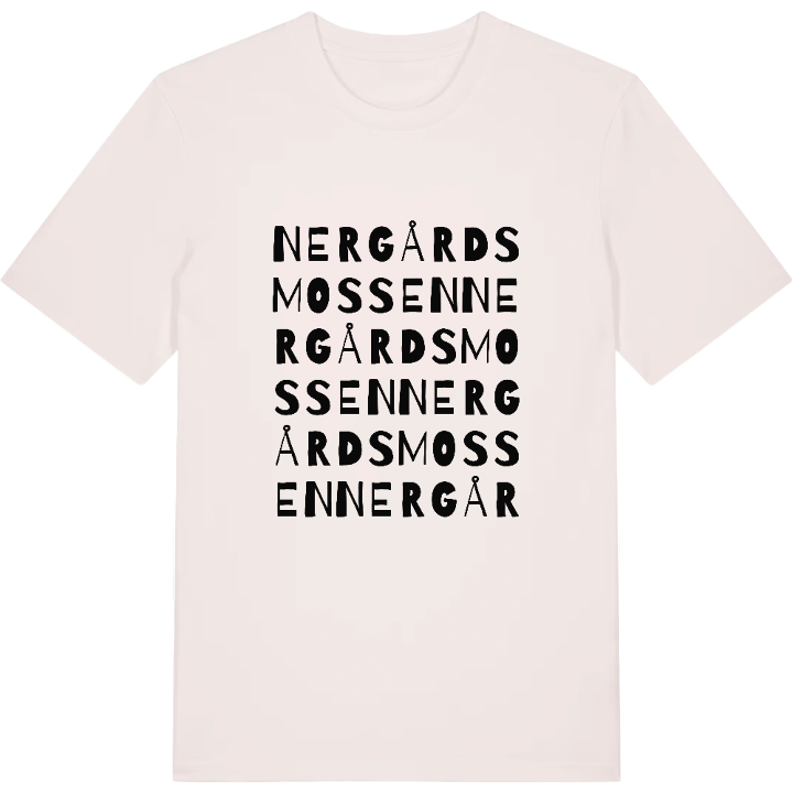 Nergårdsmossen ordlek t-shirt – t-shirt från PinShirt