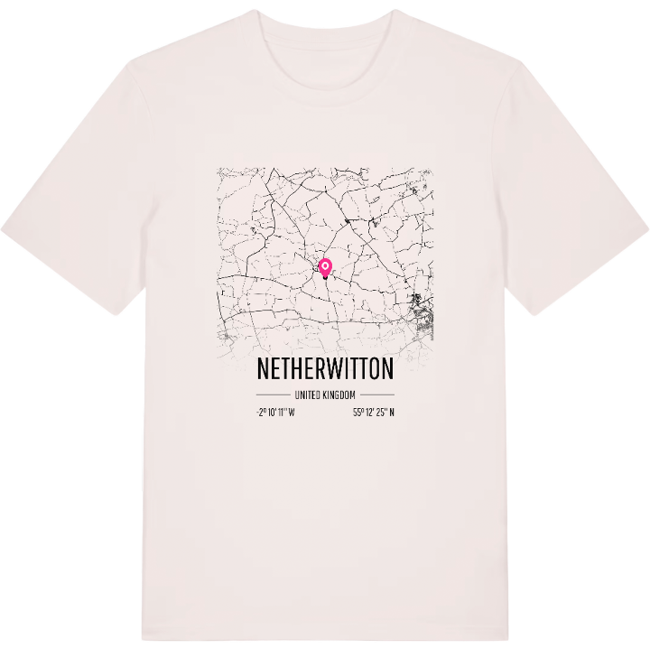 Netherwitton karta t-shirt – t-shirt från PinShirt