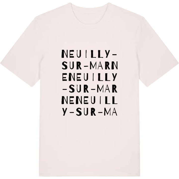 Neuilly-sur-Marne ordlek t-shirt – t-shirt från PinShirt
