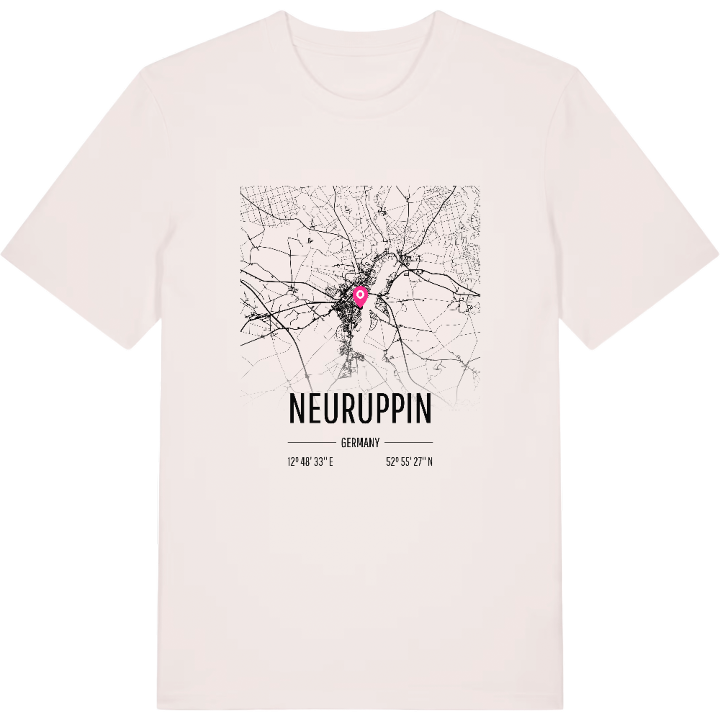 Neuruppin karta t-shirt – t-shirt från PinShirt
