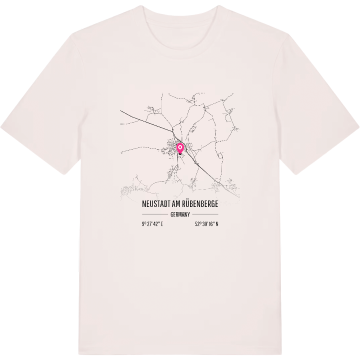 Neustadt am Rübenberge karta t-shirt – t-shirt från PinShirt