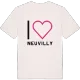 Jag älskar Neuvilly t-shirt stort tryck