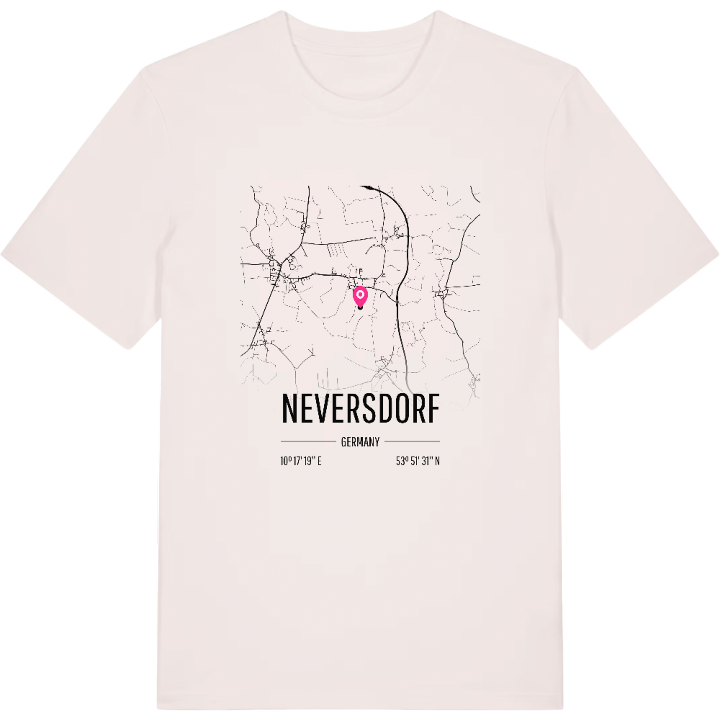 Neversdorf karta t-shirt – t-shirt från PinShirt