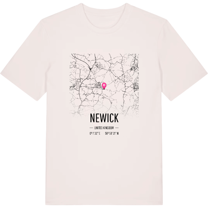 Newick karta t-shirt – t-shirt från PinShirt