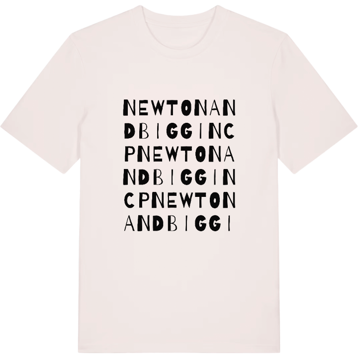 Newton and Biggin CP ordlek t-shirt – t-shirt från PinShirt
