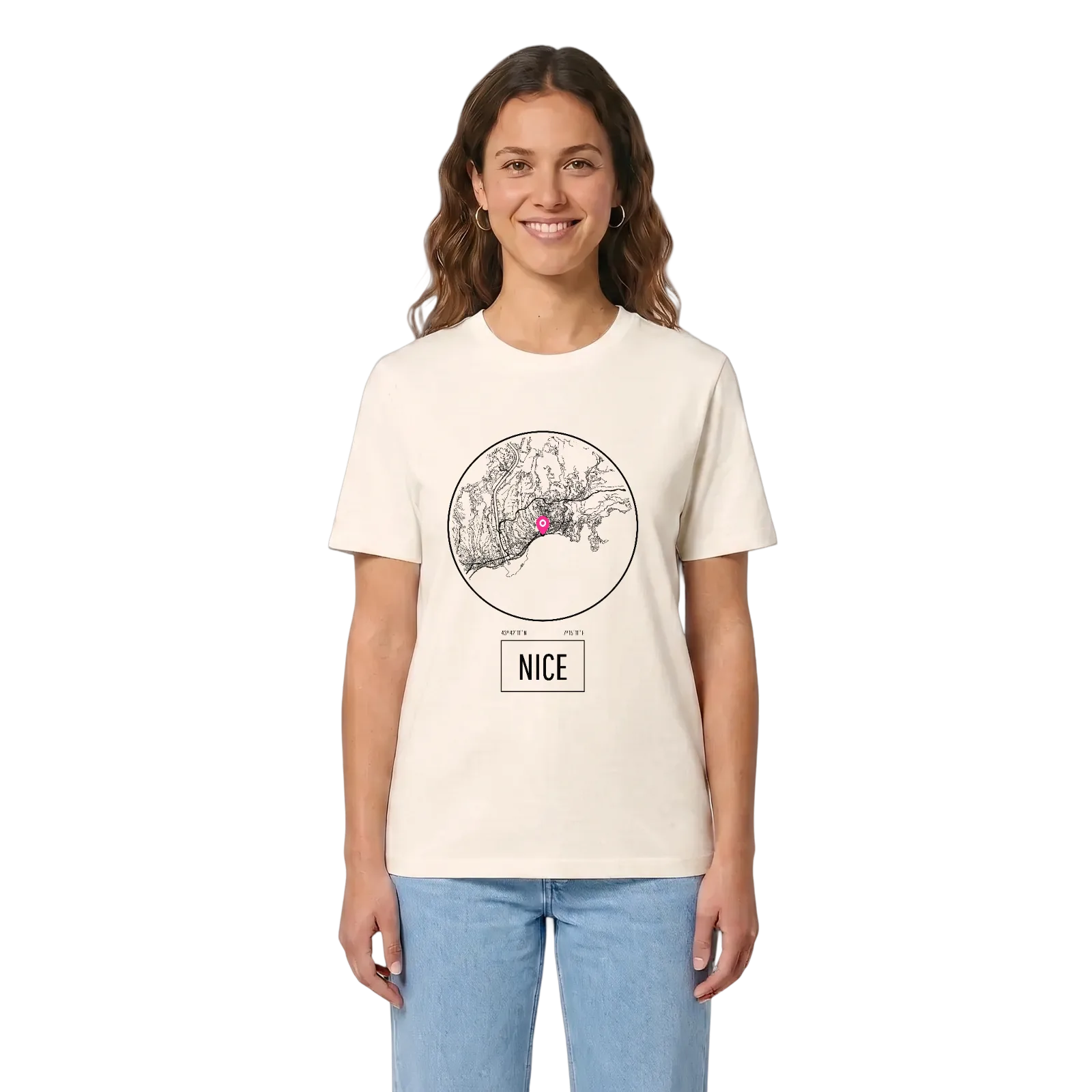 Nice t-shirt – Vintage White, i miljö