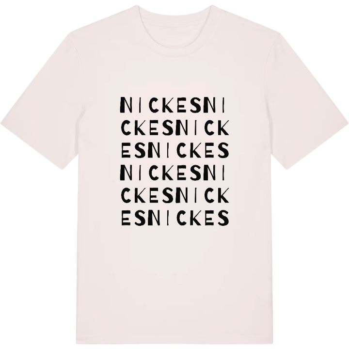Nickes ordlek t-shirt – t-shirt från PinShirt