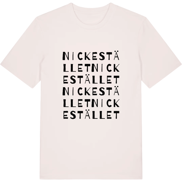 Nickestället ordlek t-shirt – t-shirt från PinShirt