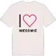 Jag älskar Niegowić t-shirt stort tryck