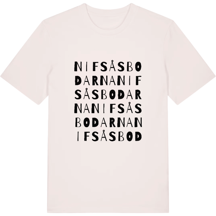 Nifsåsbodarna ordlek t-shirt – t-shirt från PinShirt