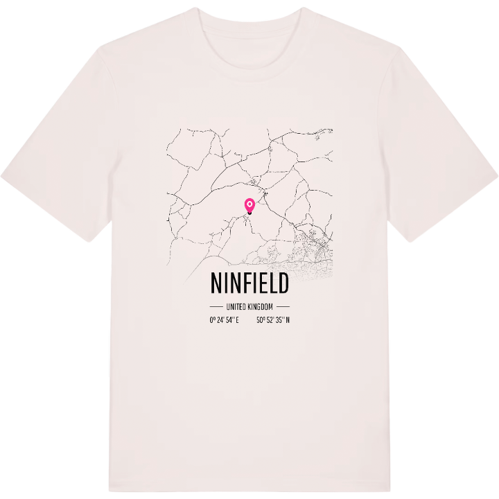Ninfield karta t-shirt – t-shirt från PinShirt