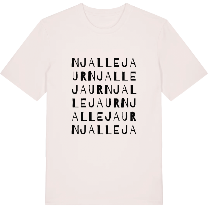 Njallejaur ordlek t-shirt – t-shirt från PinShirt