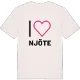 Jag älskar Njöte t-shirt stort tryck