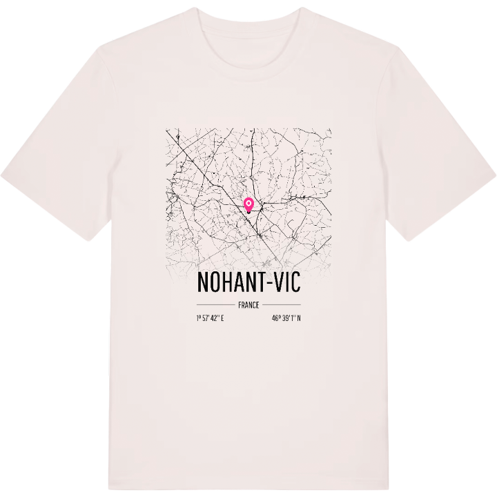 Nohant-Vic karta t-shirt – t-shirt från PinShirt