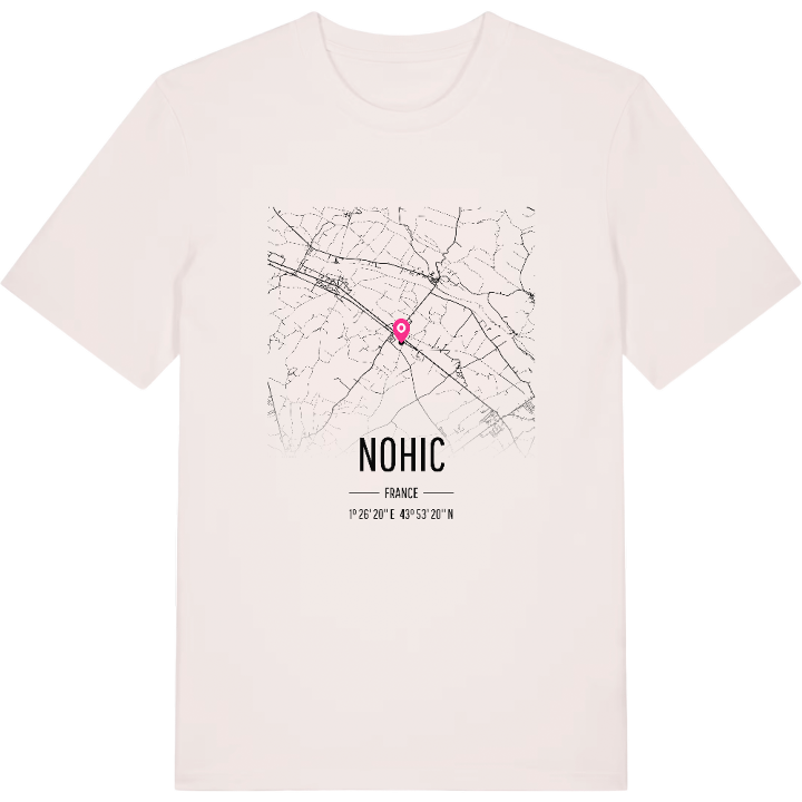Nohic karta t-shirt – t-shirt från PinShirt