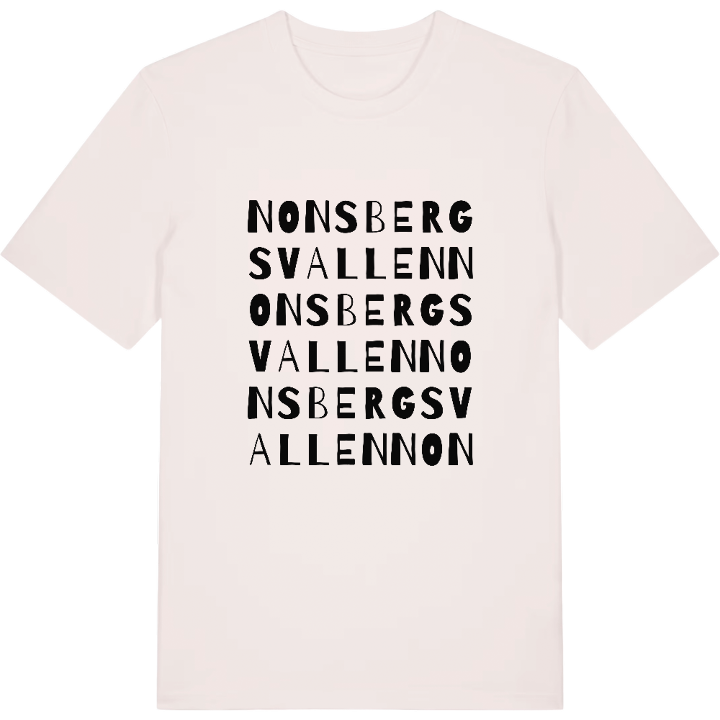 Nonsbergsvallen ordlek t-shirt – t-shirt från PinShirt