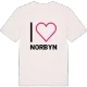 Jag älskar Norbyn t-shirt stort tryck